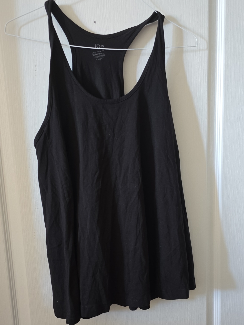 Joe Fresh Black Racerback Tank Top